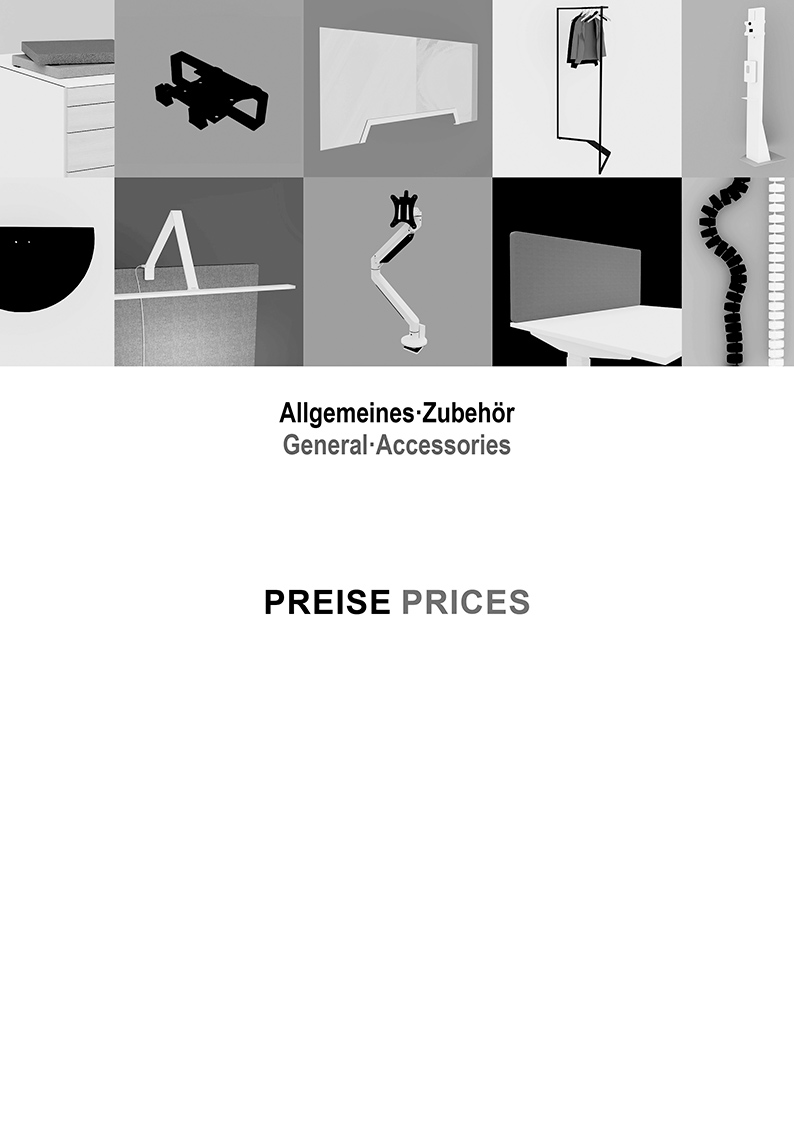 preisliste allgemeines zubehoer